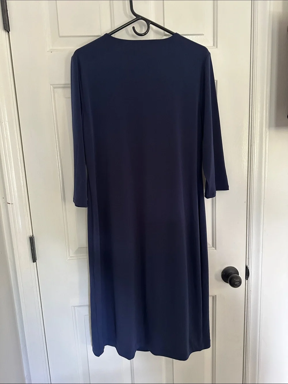 Chico’s Navy Faux-Wrap Dress - Picture 3 of 3